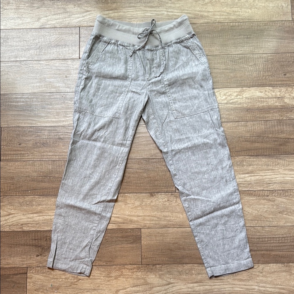 Casual Gray Drawstring Pants